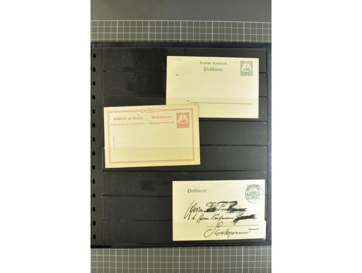 1872/1945, umfangreiche Sammlung Briefe und Karten ab Brustschilde mit nachverwendeten Stempeln, Hufeisenstempeln, des Weiter