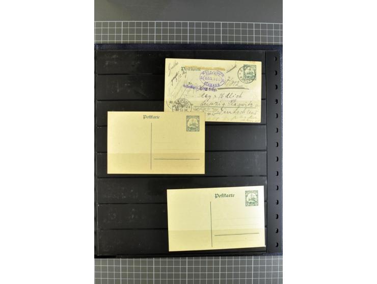 1872/1945, umfangreiche Sammlung Briefe und Karten ab Brustschilde mit nachverwendeten Stempeln, Hufeisenstempeln, des Weiter