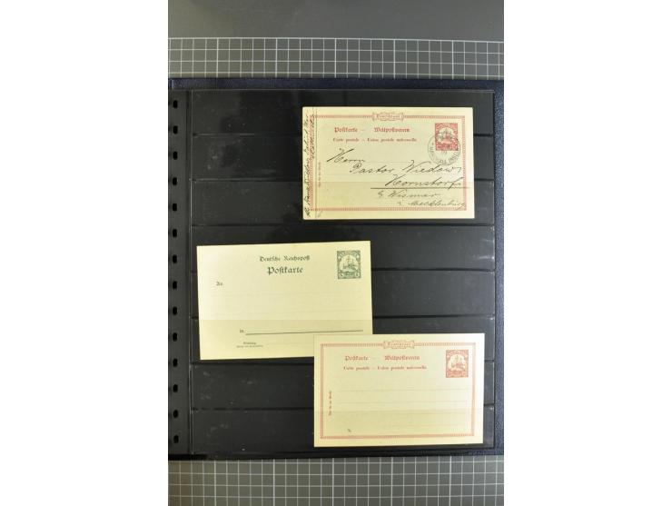1872/1945, umfangreiche Sammlung Briefe und Karten ab Brustschilde mit nachverwendeten Stempeln, Hufeisenstempeln, des Weiter