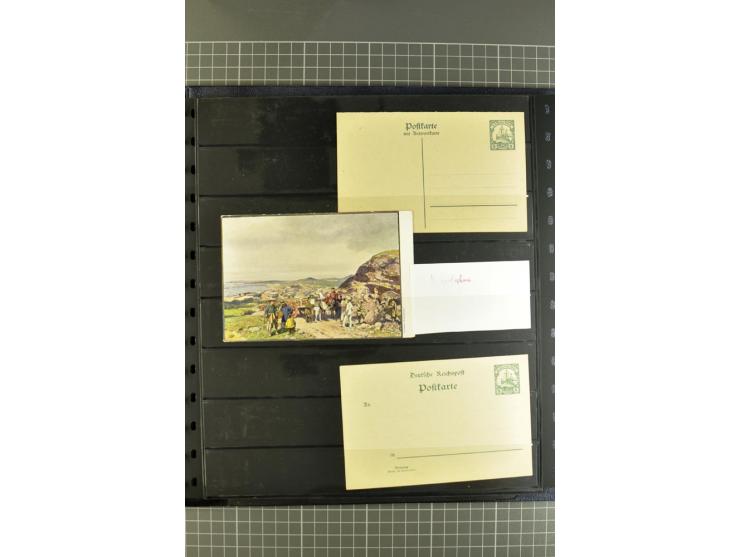 1872/1945, umfangreiche Sammlung Briefe und Karten ab Brustschilde mit nachverwendeten Stempeln, Hufeisenstempeln, des Weiter