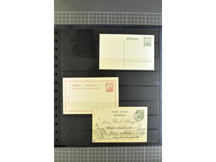 1872/1945, umfangreiche Sammlung Briefe und Karten ab Brustschilde mit nachverwendeten Stempeln, Hufeisenstempeln, des Weiter
