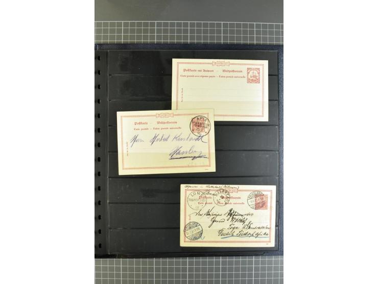 1872/1945, umfangreiche Sammlung Briefe und Karten ab Brustschilde mit nachverwendeten Stempeln, Hufeisenstempeln, des Weiter