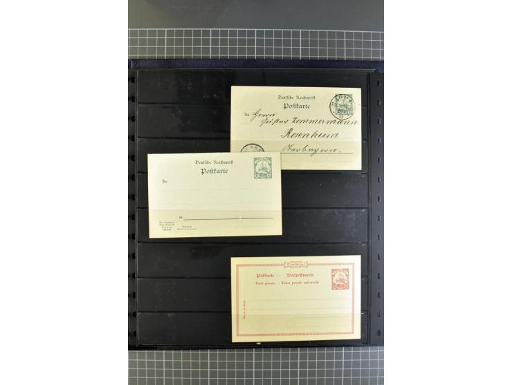 1872/1945, umfangreiche Sammlung Briefe und Karten ab Brustschilde mit nachverwendeten Stempeln, Hufeisenstempeln, des Weiter