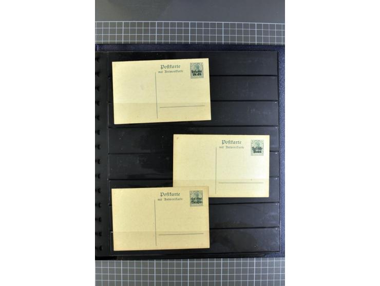1872/1945, umfangreiche Sammlung Briefe und Karten ab Brustschilde mit nachverwendeten Stempeln, Hufeisenstempeln, des Weiter