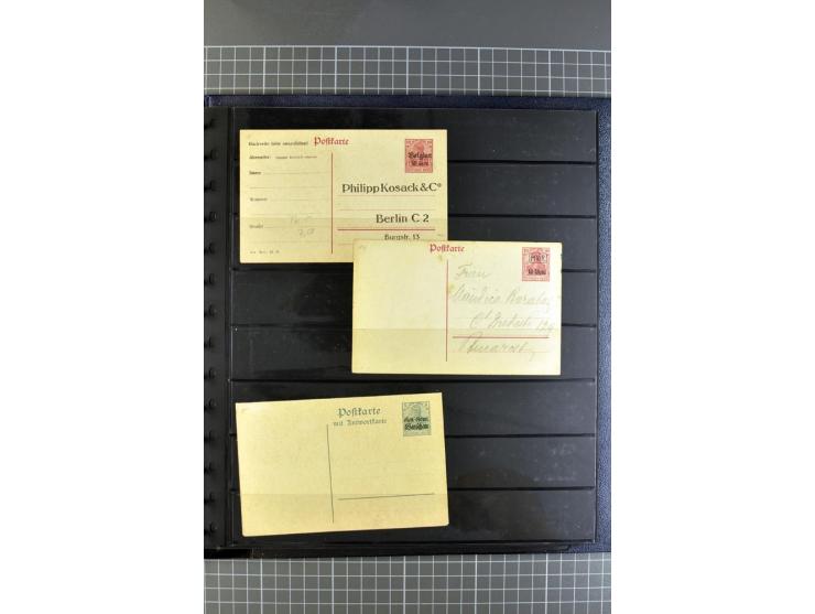 1872/1945, umfangreiche Sammlung Briefe und Karten ab Brustschilde mit nachverwendeten Stempeln, Hufeisenstempeln, des Weiter