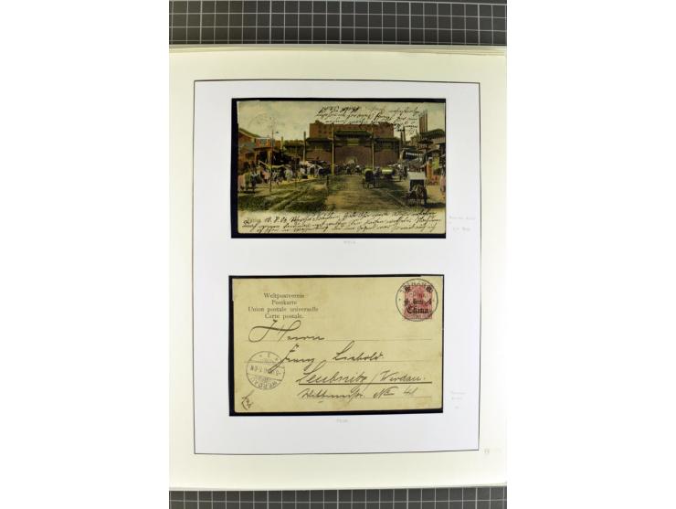 1872/1945, umfangreiche Sammlung Briefe und Karten ab Brustschilde mit nachverwendeten Stempeln, Hufeisenstempeln, des Weiter