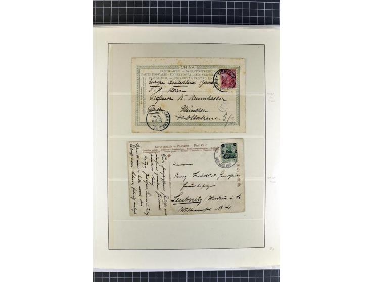 1872/1945, umfangreiche Sammlung Briefe und Karten ab Brustschilde mit nachverwendeten Stempeln, Hufeisenstempeln, des Weiter