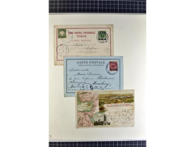1872/1945, umfangreiche Sammlung Briefe und Karten ab Brustschilde mit nachverwendeten Stempeln, Hufeisenstempeln, des Weiter