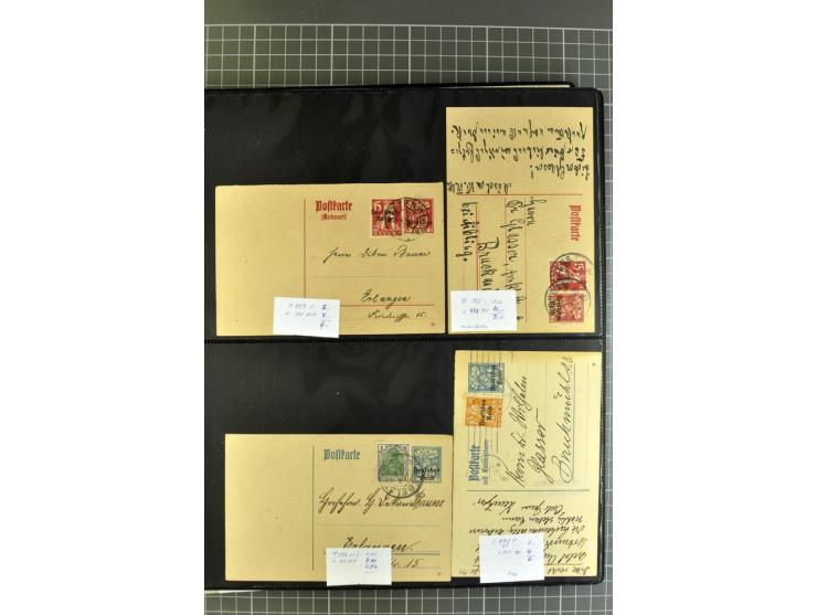 1872/1945, umfangreiche Sammlung Briefe und Karten ab Brustschilde mit nachverwendeten Stempeln, Hufeisenstempeln, des Weiter