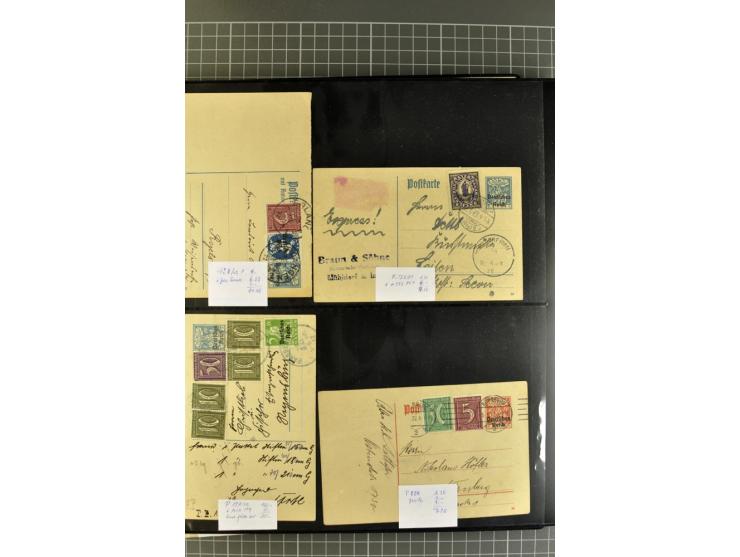 1872/1945, umfangreiche Sammlung Briefe und Karten ab Brustschilde mit nachverwendeten Stempeln, Hufeisenstempeln, des Weiter
