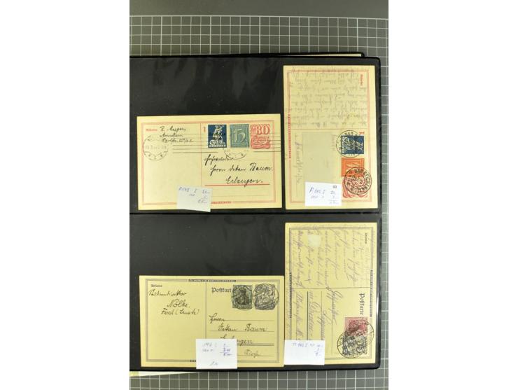 1872/1945, umfangreiche Sammlung Briefe und Karten ab Brustschilde mit nachverwendeten Stempeln, Hufeisenstempeln, des Weiter