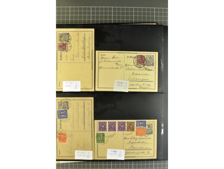 1872/1945, umfangreiche Sammlung Briefe und Karten ab Brustschilde mit nachverwendeten Stempeln, Hufeisenstempeln, des Weiter