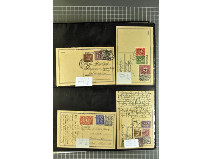 1872/1945, umfangreiche Sammlung Briefe und Karten ab Brustschilde mit nachverwendeten Stempeln, Hufeisenstempeln, des Weiter