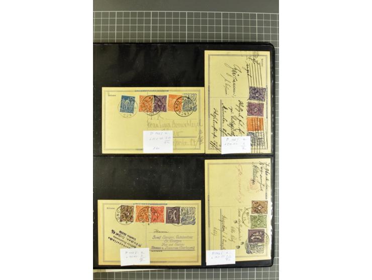 1872/1945, umfangreiche Sammlung Briefe und Karten ab Brustschilde mit nachverwendeten Stempeln, Hufeisenstempeln, des Weiter