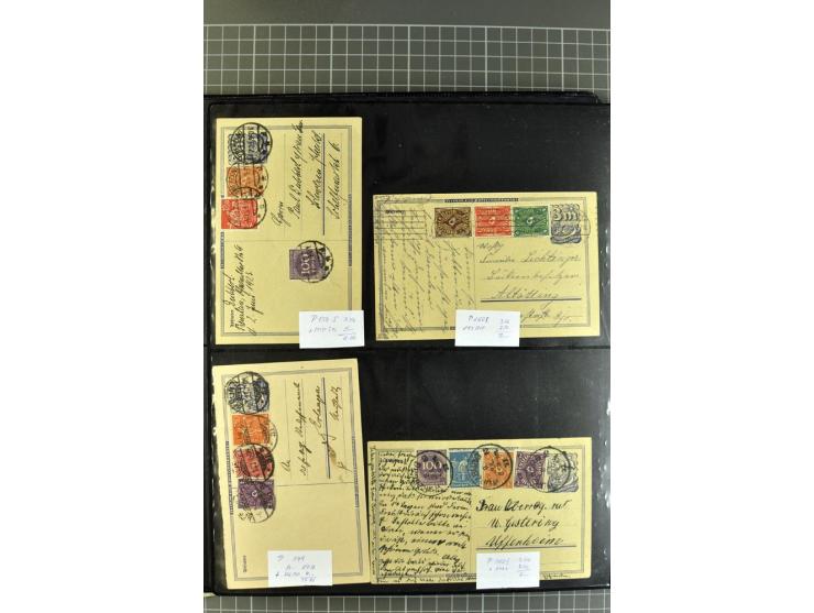 1872/1945, umfangreiche Sammlung Briefe und Karten ab Brustschilde mit nachverwendeten Stempeln, Hufeisenstempeln, des Weiter