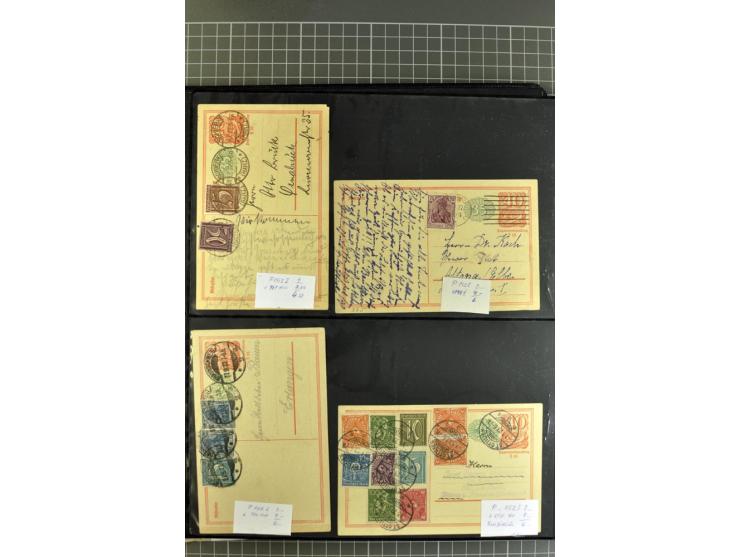 1872/1945, umfangreiche Sammlung Briefe und Karten ab Brustschilde mit nachverwendeten Stempeln, Hufeisenstempeln, des Weiter