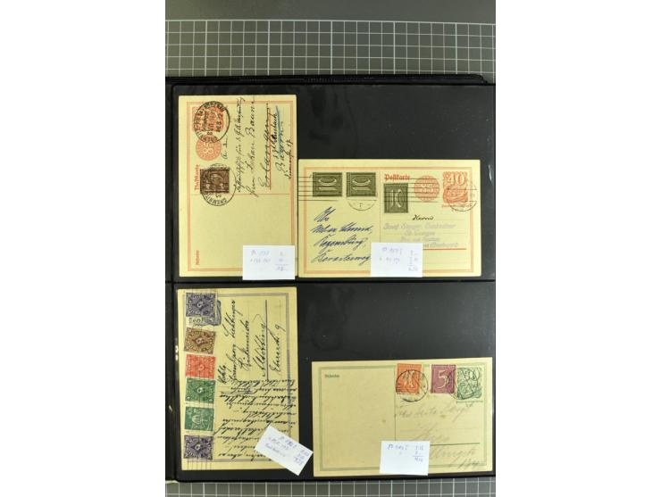 1872/1945, umfangreiche Sammlung Briefe und Karten ab Brustschilde mit nachverwendeten Stempeln, Hufeisenstempeln, des Weiter