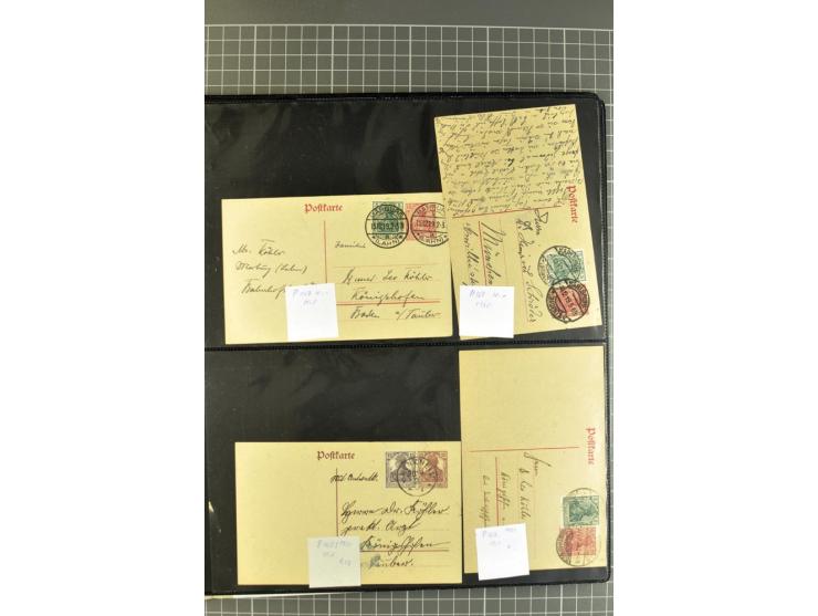 1872/1945, umfangreiche Sammlung Briefe und Karten ab Brustschilde mit nachverwendeten Stempeln, Hufeisenstempeln, des Weiter