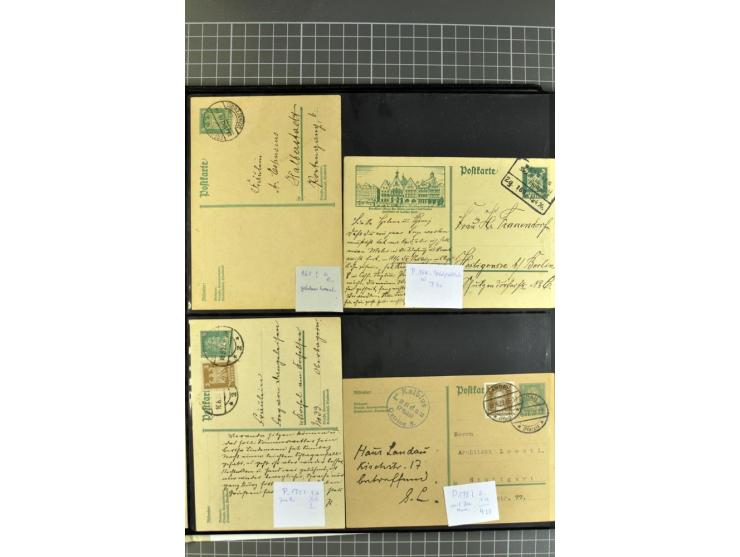 1872/1945, umfangreiche Sammlung Briefe und Karten ab Brustschilde mit nachverwendeten Stempeln, Hufeisenstempeln, des Weiter