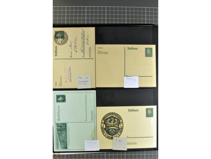 1872/1945, umfangreiche Sammlung Briefe und Karten ab Brustschilde mit nachverwendeten Stempeln, Hufeisenstempeln, des Weiter