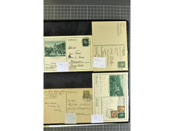 1872/1945, umfangreiche Sammlung Briefe und Karten ab Brustschilde mit nachverwendeten Stempeln, Hufeisenstempeln, des Weiter