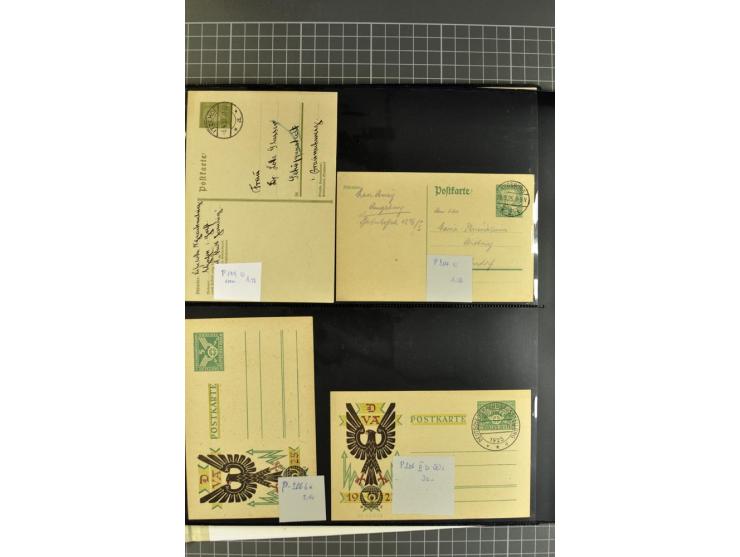 1872/1945, umfangreiche Sammlung Briefe und Karten ab Brustschilde mit nachverwendeten Stempeln, Hufeisenstempeln, des Weiter