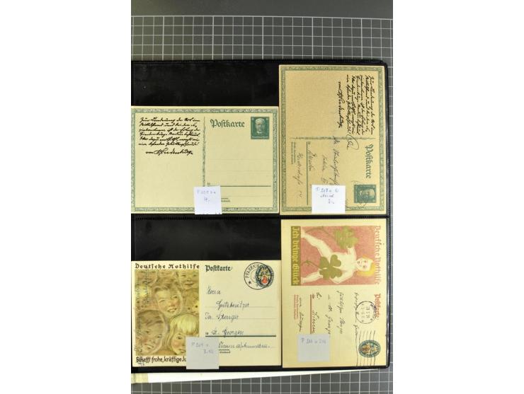 1872/1945, umfangreiche Sammlung Briefe und Karten ab Brustschilde mit nachverwendeten Stempeln, Hufeisenstempeln, des Weiter