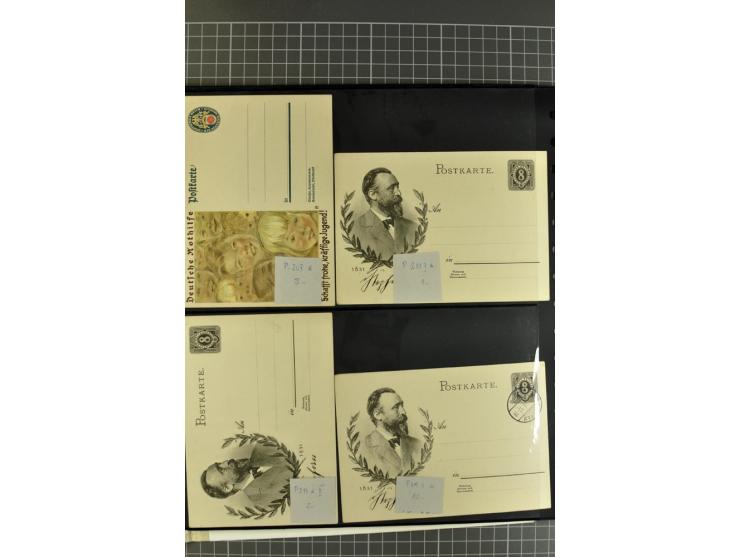 1872/1945, umfangreiche Sammlung Briefe und Karten ab Brustschilde mit nachverwendeten Stempeln, Hufeisenstempeln, des Weiter
