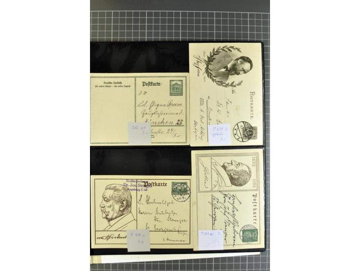 1872/1945, umfangreiche Sammlung Briefe und Karten ab Brustschilde mit nachverwendeten Stempeln, Hufeisenstempeln, des Weiter