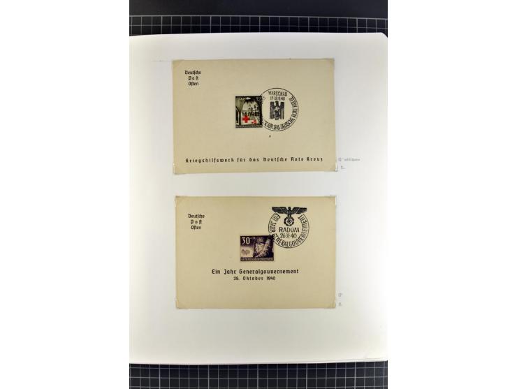 1872/1945, umfangreiche Sammlung Briefe und Karten ab Brustschilde mit nachverwendeten Stempeln, Hufeisenstempeln, des Weiter