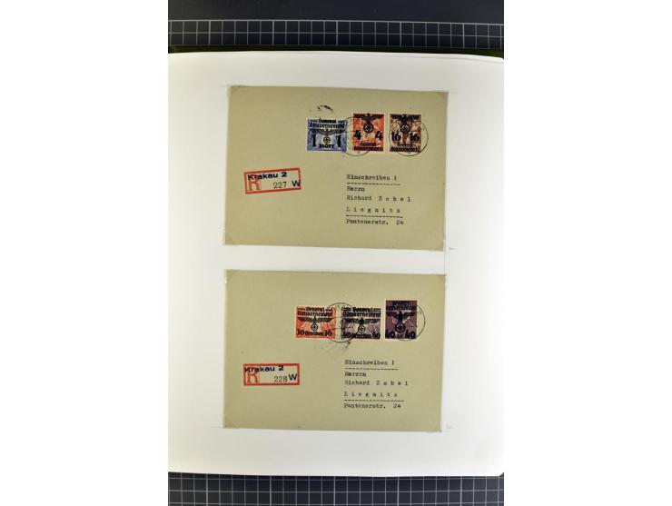 1872/1945, umfangreiche Sammlung Briefe und Karten ab Brustschilde mit nachverwendeten Stempeln, Hufeisenstempeln, des Weiter