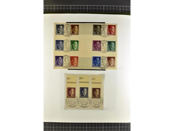 1872/1945, umfangreiche Sammlung Briefe und Karten ab Brustschilde mit nachverwendeten Stempeln, Hufeisenstempeln, des Weiter