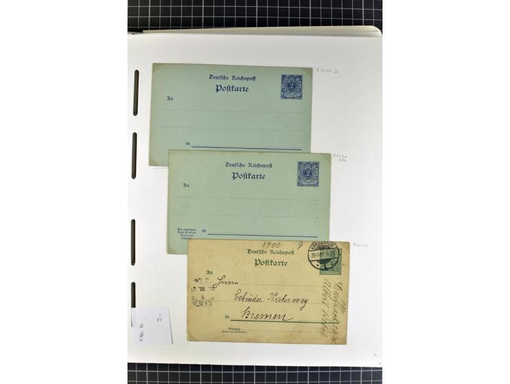 1872/1945, umfangreiche Sammlung Briefe und Karten ab Brustschilde mit nachverwendeten Stempeln, Hufeisenstempeln, des Weiter