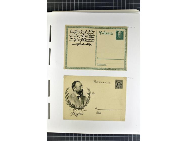 1872/1945, umfangreiche Sammlung Briefe und Karten ab Brustschilde mit nachverwendeten Stempeln, Hufeisenstempeln, des Weiter