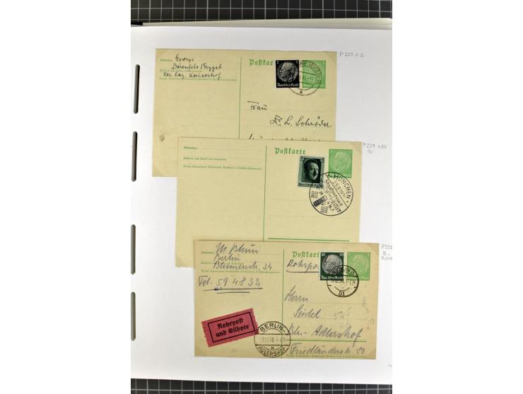 1872/1945, umfangreiche Sammlung Briefe und Karten ab Brustschilde mit nachverwendeten Stempeln, Hufeisenstempeln, des Weiter