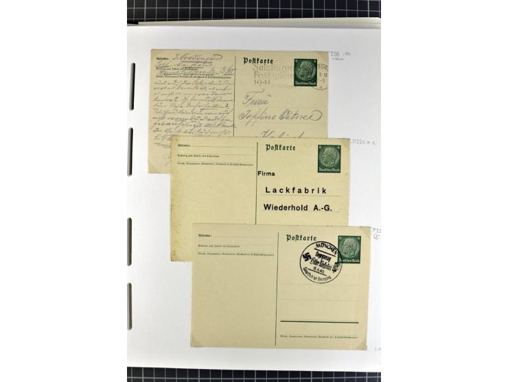 1872/1945, umfangreiche Sammlung Briefe und Karten ab Brustschilde mit nachverwendeten Stempeln, Hufeisenstempeln, des Weiter