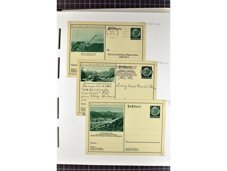 1872/1945, umfangreiche Sammlung Briefe und Karten ab Brustschilde mit nachverwendeten Stempeln, Hufeisenstempeln, des Weiter
