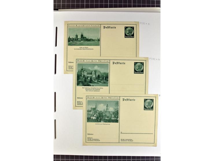 1872/1945, umfangreiche Sammlung Briefe und Karten ab Brustschilde mit nachverwendeten Stempeln, Hufeisenstempeln, des Weiter