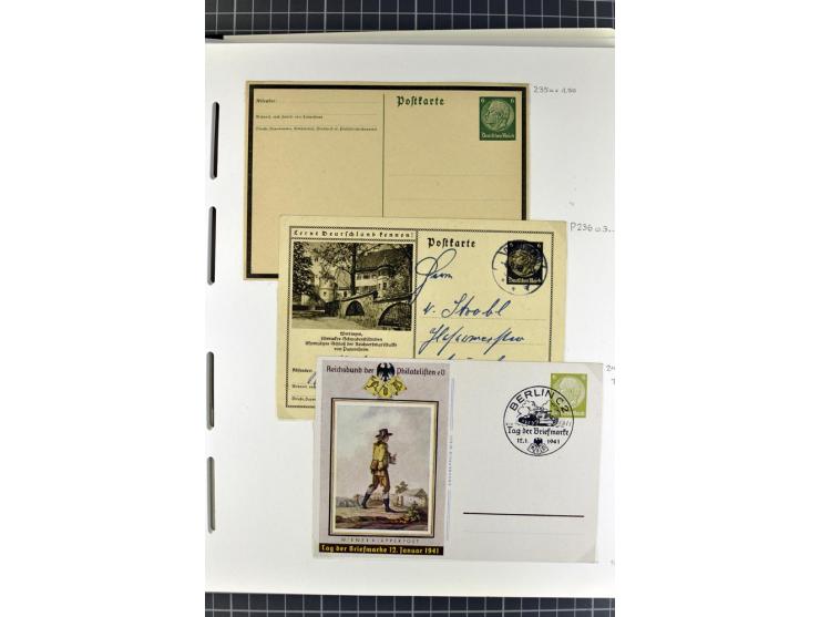 1872/1945, umfangreiche Sammlung Briefe und Karten ab Brustschilde mit nachverwendeten Stempeln, Hufeisenstempeln, des Weiter