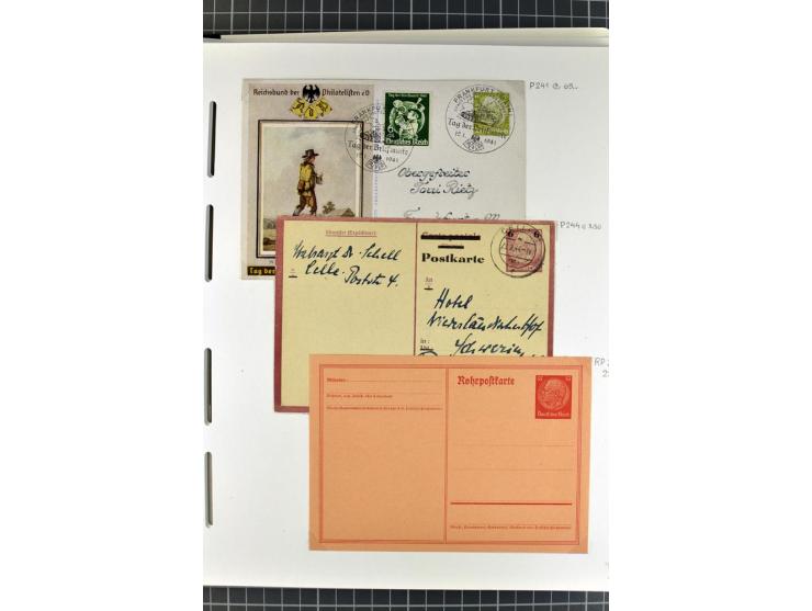 1872/1945, umfangreiche Sammlung Briefe und Karten ab Brustschilde mit nachverwendeten Stempeln, Hufeisenstempeln, des Weiter