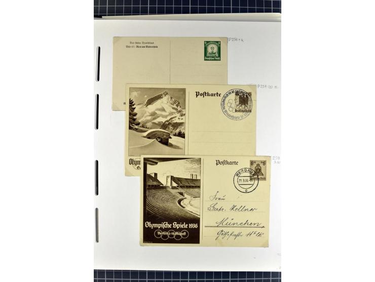 1872/1945, umfangreiche Sammlung Briefe und Karten ab Brustschilde mit nachverwendeten Stempeln, Hufeisenstempeln, des Weiter