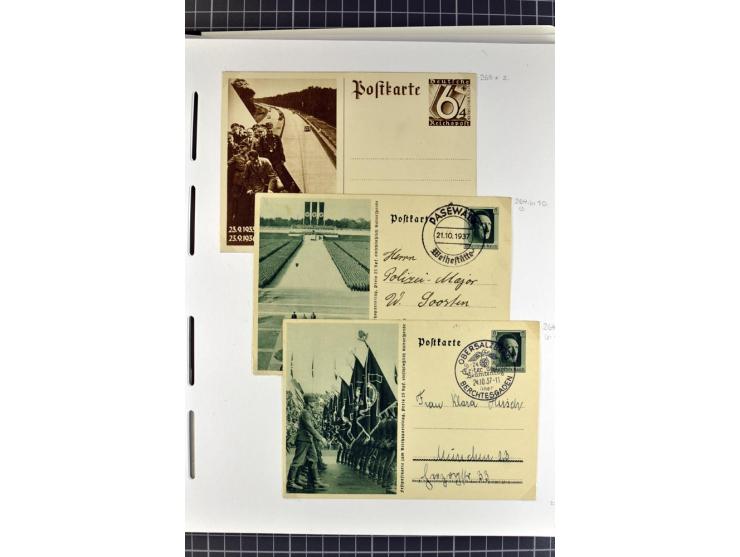 1872/1945, umfangreiche Sammlung Briefe und Karten ab Brustschilde mit nachverwendeten Stempeln, Hufeisenstempeln, des Weiter
