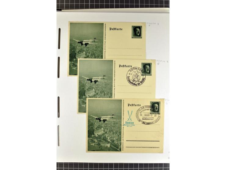 1872/1945, umfangreiche Sammlung Briefe und Karten ab Brustschilde mit nachverwendeten Stempeln, Hufeisenstempeln, des Weiter