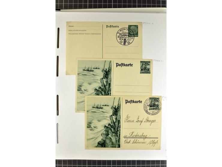 1872/1945, umfangreiche Sammlung Briefe und Karten ab Brustschilde mit nachverwendeten Stempeln, Hufeisenstempeln, des Weiter