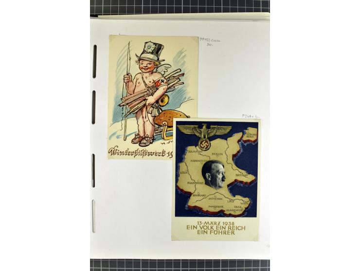 1872/1945, umfangreiche Sammlung Briefe und Karten ab Brustschilde mit nachverwendeten Stempeln, Hufeisenstempeln, des Weiter