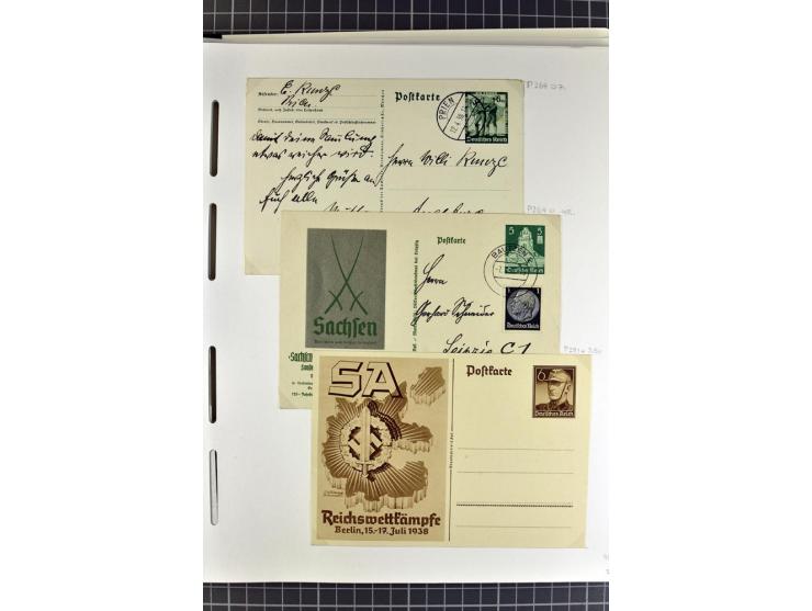 1872/1945, umfangreiche Sammlung Briefe und Karten ab Brustschilde mit nachverwendeten Stempeln, Hufeisenstempeln, des Weiter