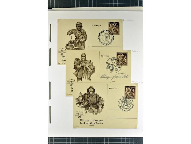 1872/1945, umfangreiche Sammlung Briefe und Karten ab Brustschilde mit nachverwendeten Stempeln, Hufeisenstempeln, des Weiter