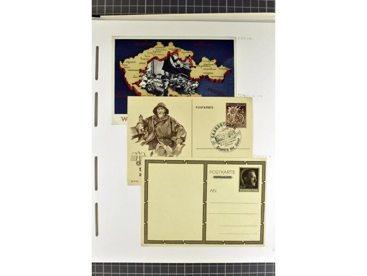 1872/1945, umfangreiche Sammlung Briefe und Karten ab Brustschilde mit nachverwendeten Stempeln, Hufeisenstempeln, des Weiter
