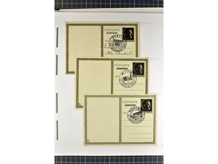 1872/1945, umfangreiche Sammlung Briefe und Karten ab Brustschilde mit nachverwendeten Stempeln, Hufeisenstempeln, des Weiter