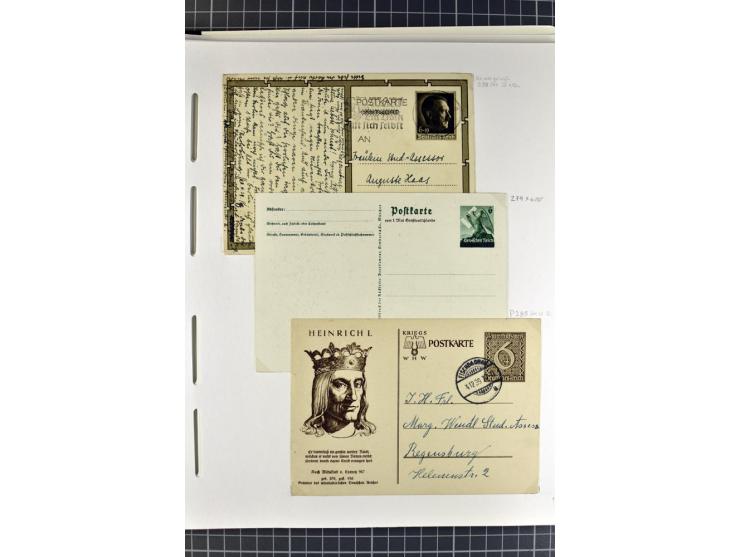1872/1945, umfangreiche Sammlung Briefe und Karten ab Brustschilde mit nachverwendeten Stempeln, Hufeisenstempeln, des Weiter